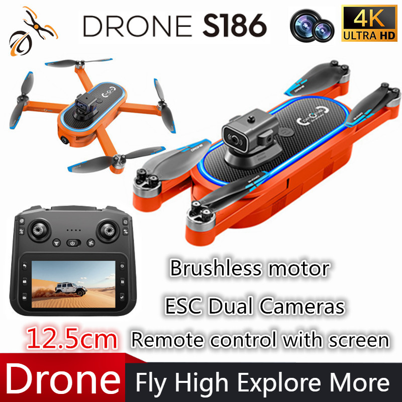 Drone Rc Gps - 2025 S186 Drone Professional 4K HD
