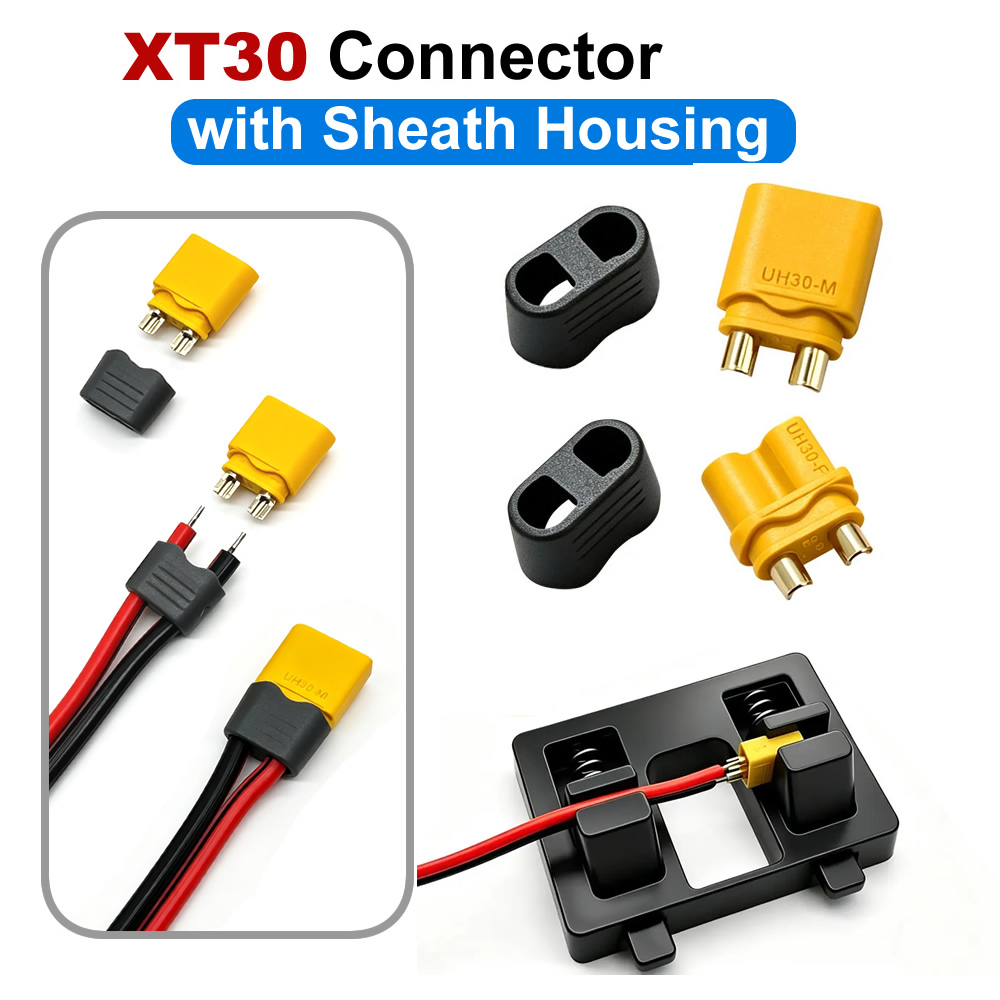 Drone Rc Car Hybrid - XT30 Bullet Connector With Sheath Male/Female