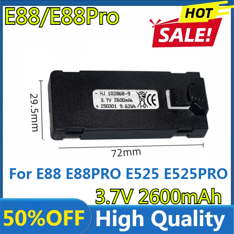 E88 Battery 3.7V 2600mAh For E - Rc Drone E88 recension och pris