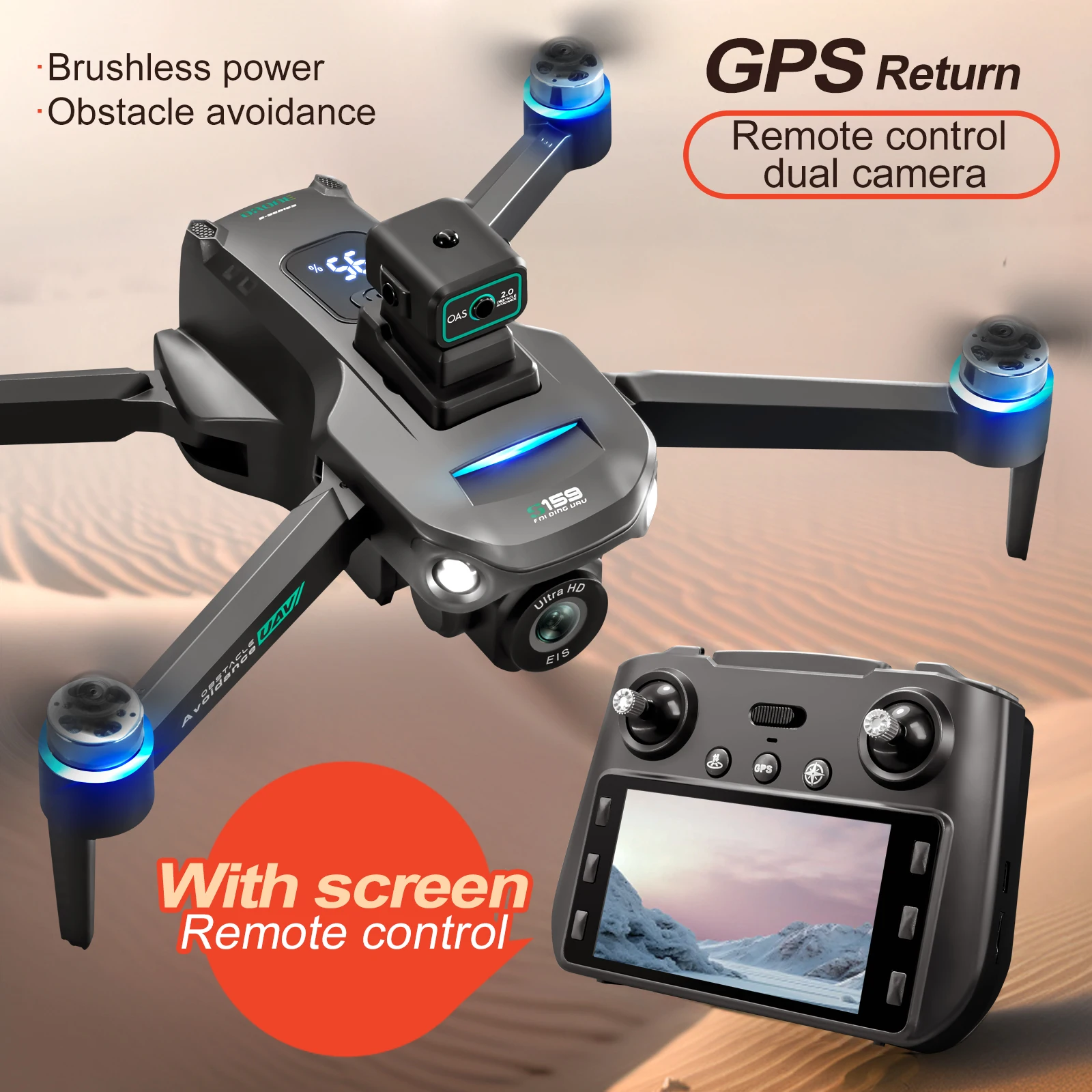 Professional S159 GPS Drone Wi - Drone Rc Gps S159 recension och pris