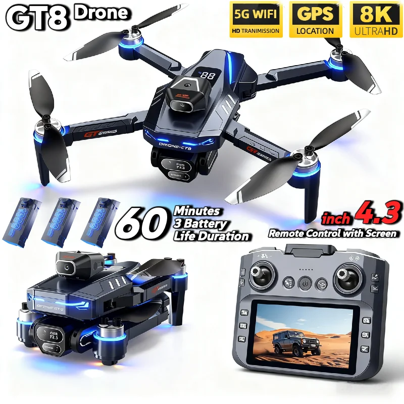 HOT For LSRC GT8 Drone 4K Prof - Rc Drone E88 recension och pris