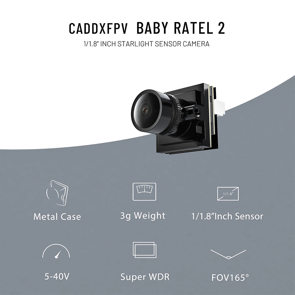 CADDX Micro FPV Camera Ratel 2 - Caddx Fpv Camera recension och pris