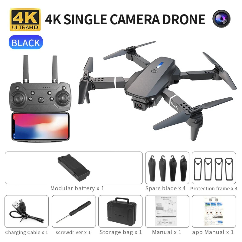 E88 ProIntelligent Folding Dro - Rc Drone E88 recension och pris