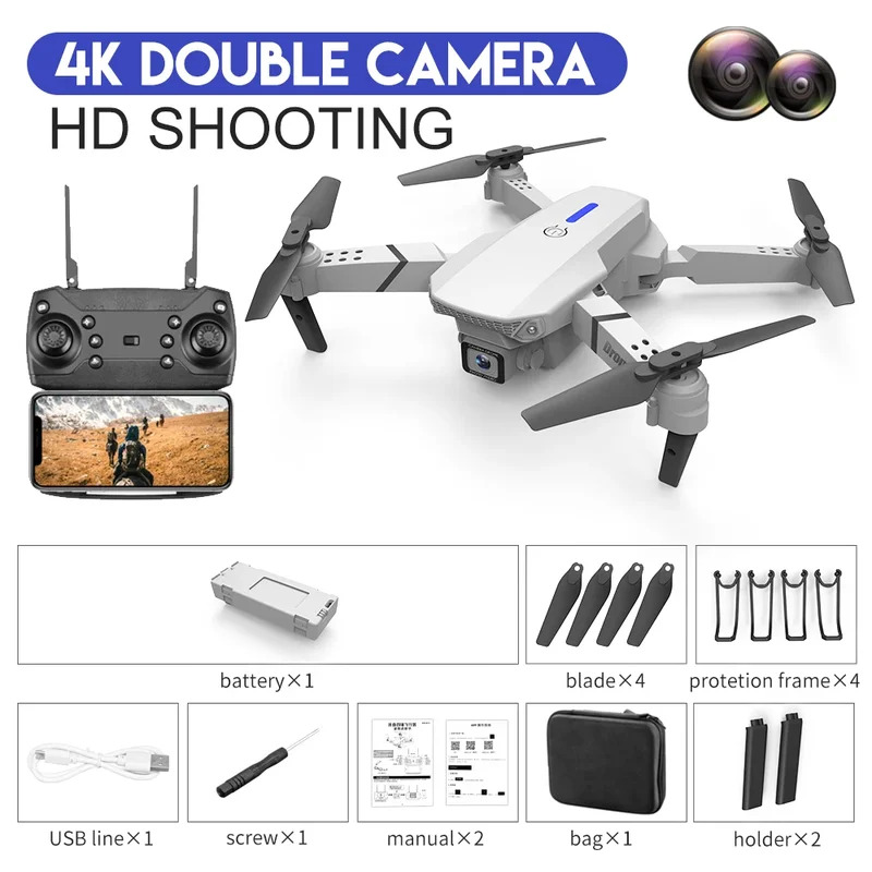 E88 ProIntelligent Folding Dro - Rc Drone E88 recension och pris