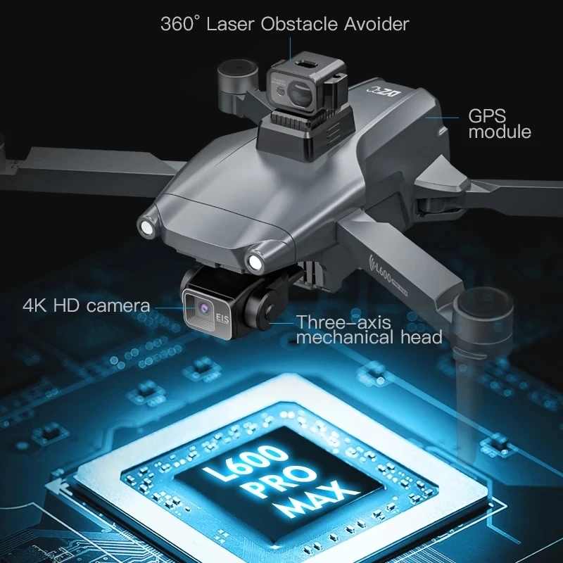 L600 PRO MAX GPS Drone Profess - Drone Rc Gps recension och pris