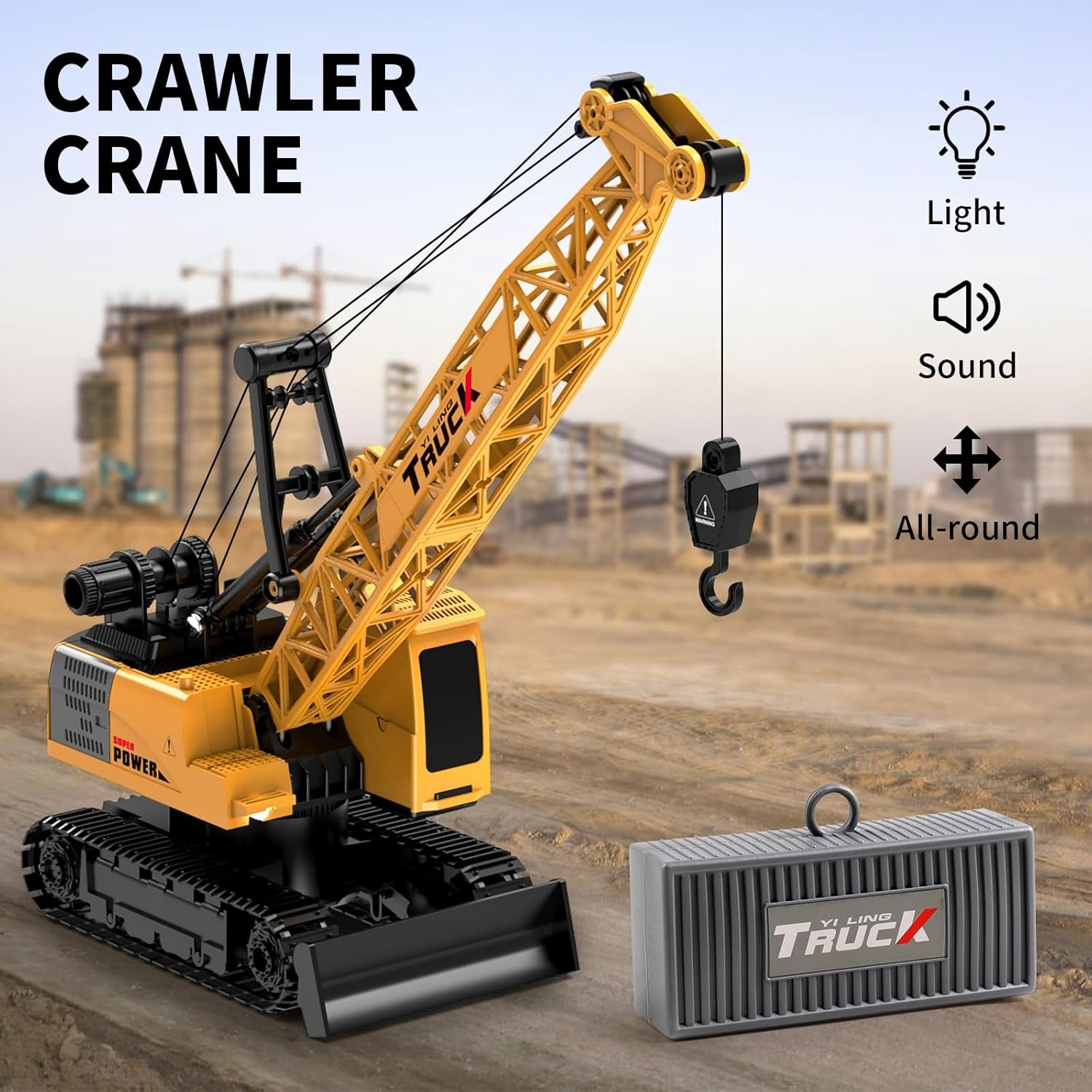RC Crawler Crane Toy Alloy Rem - Drone Or Rc Car recension och pris