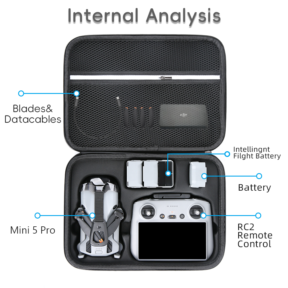 for Mini 5 Pro Case Large Capa - Drone Dji Rc N3 recension och pris