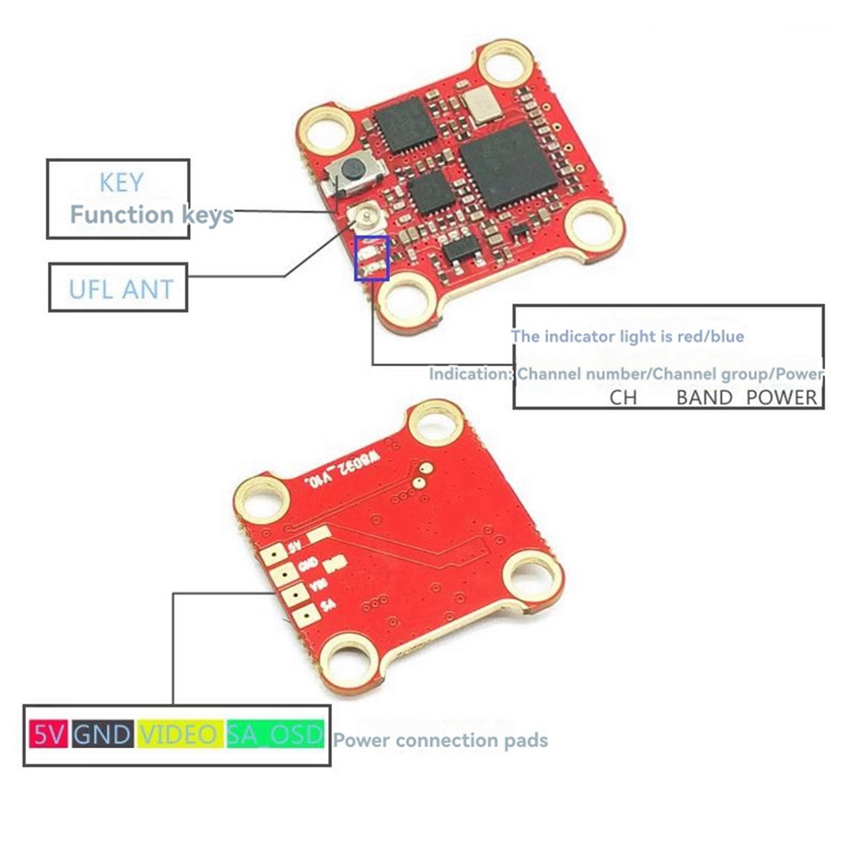 【HOT-PRICE!】2X 5.8G 400Mw VTX  - Drone Rc Price recension och pris
