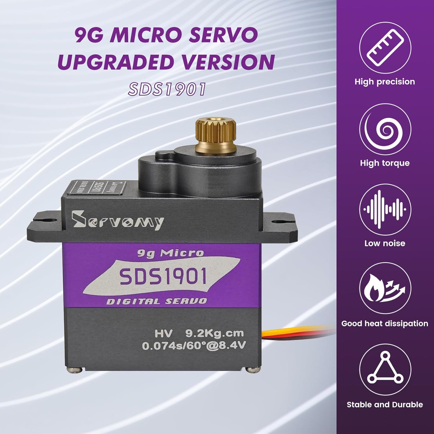 SERVOMY-SDS1901 Digital 9G Mic - Drone Rc Car recension och pris