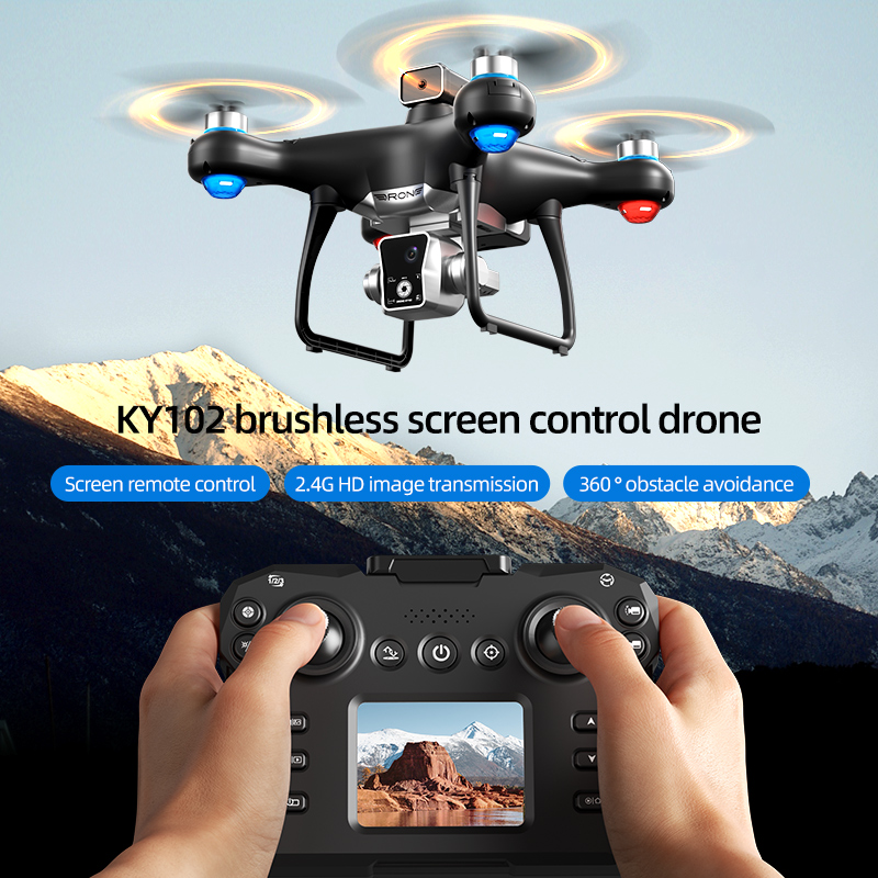 New KY102 With Screen Rc Drone - Drone Ky102 Rc recension och pris