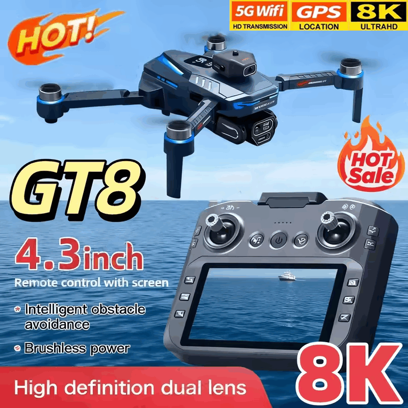 GT8 Drone 8K HD Camera 5G WIFI - Drone Rc Price recension och pris
