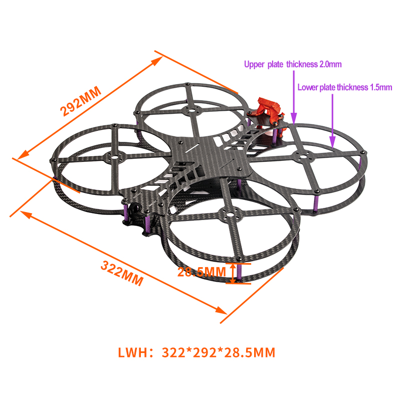NEW 5 inch AOS Cine O5 EVO V1. - Drone Frame 5 Inch recension och pris